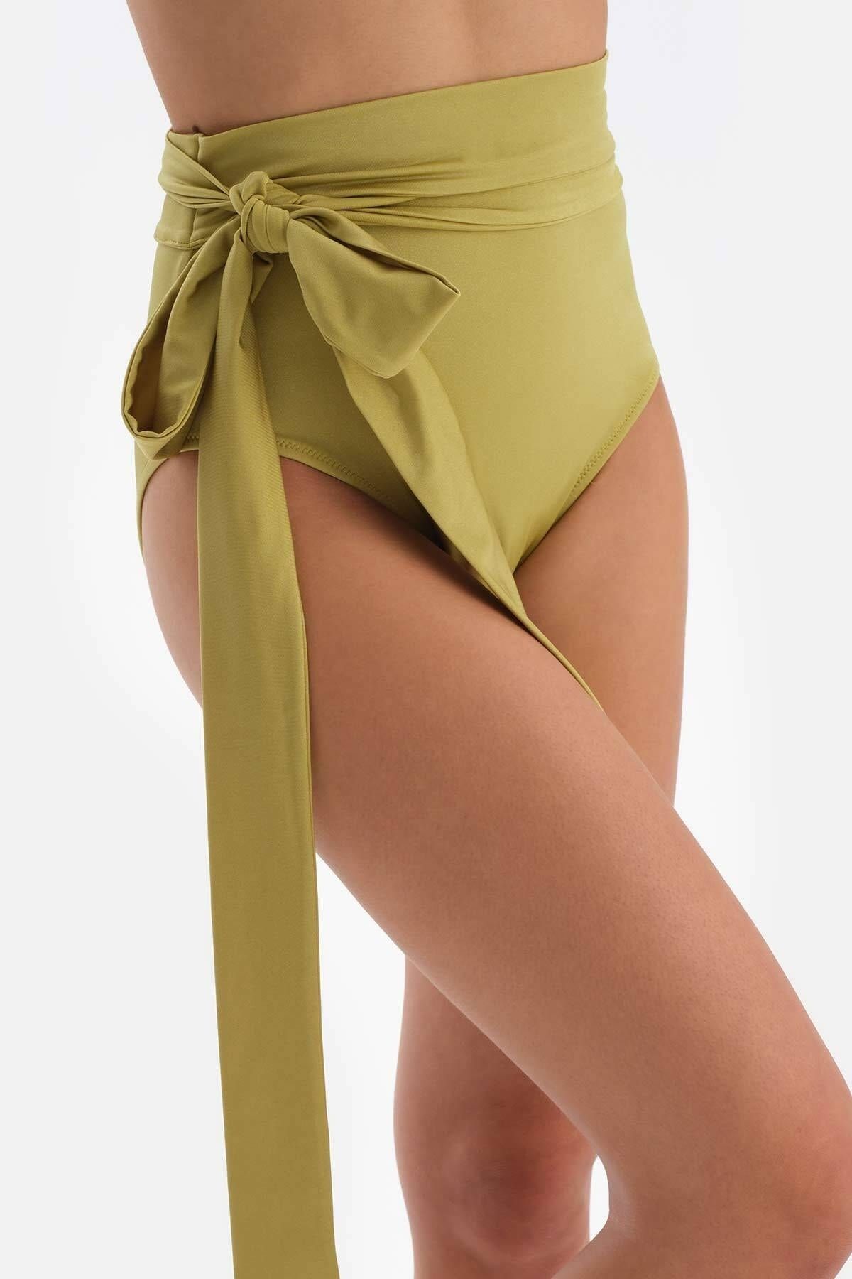 Dagi-Pistaziengrünes Unterteil mit hoher Taille 4