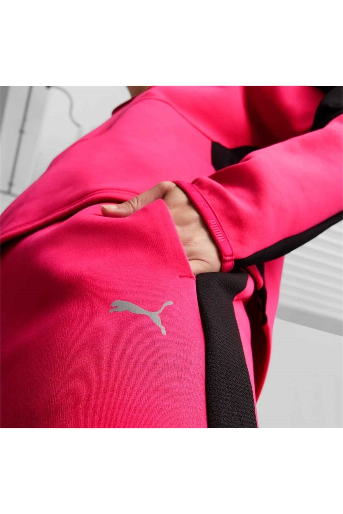 Puma Sports Sweatpants Pink Normal Waist Trendyol