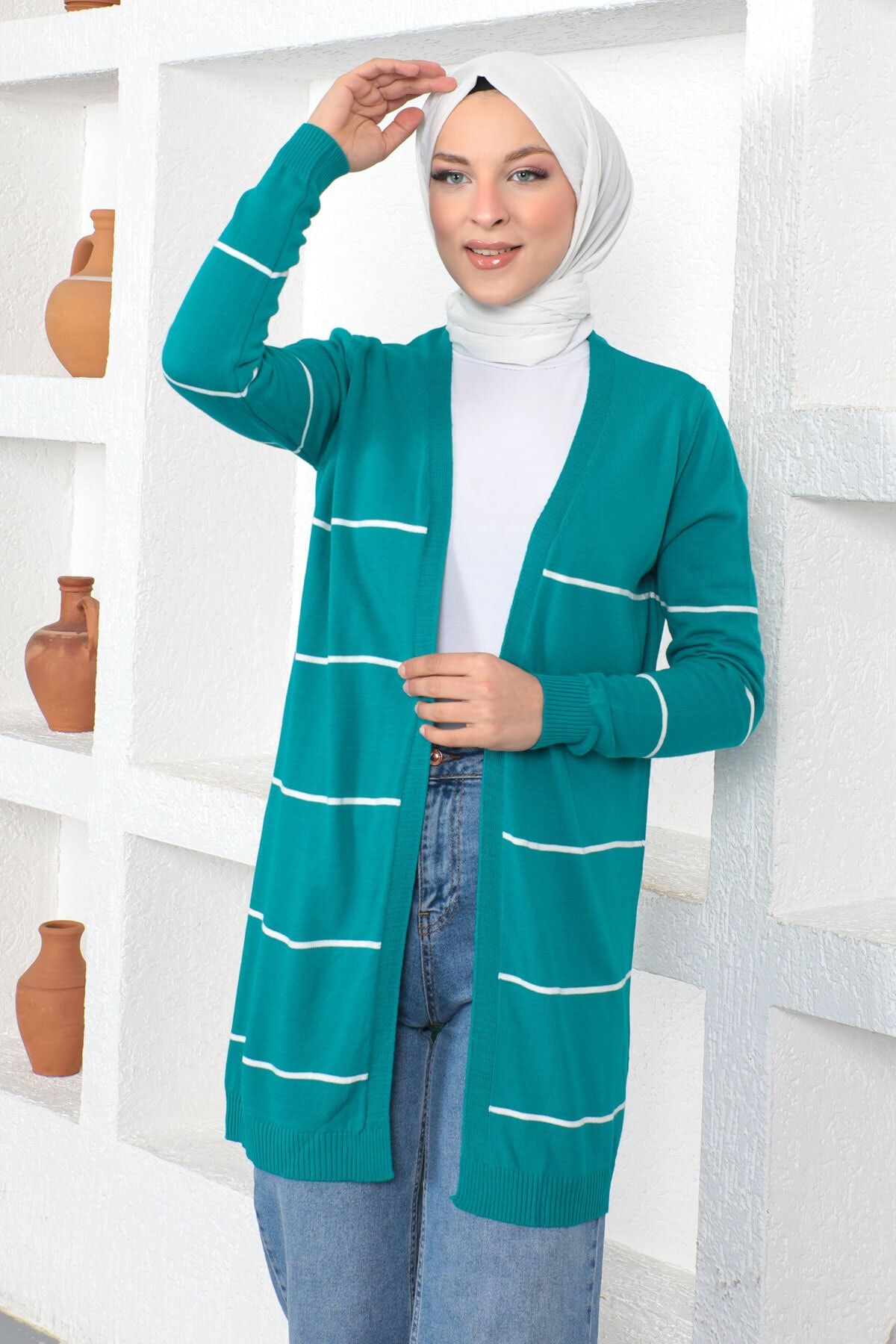 Girls online turquoise cardigan