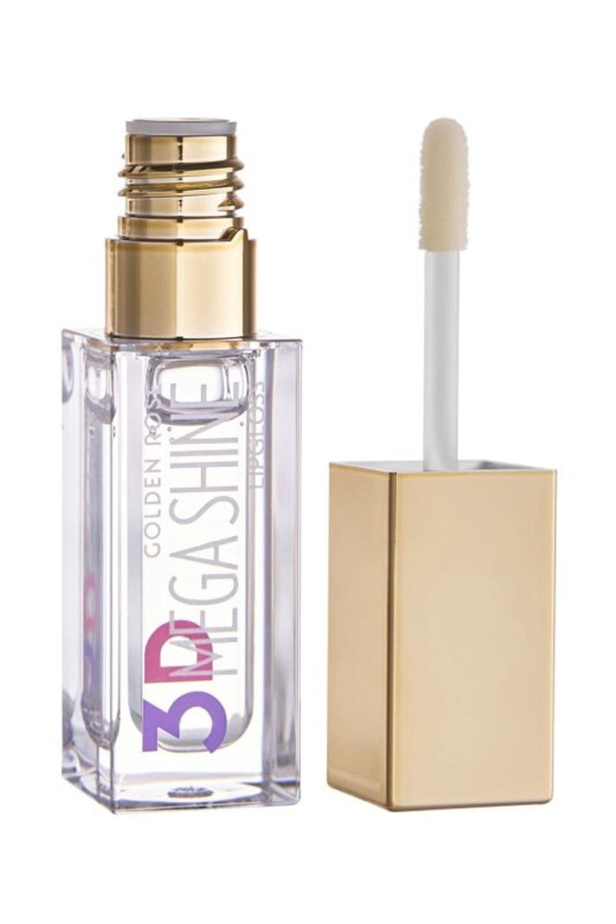 3D Mega Shine Lipgloss No:101 Clear Golden Rose