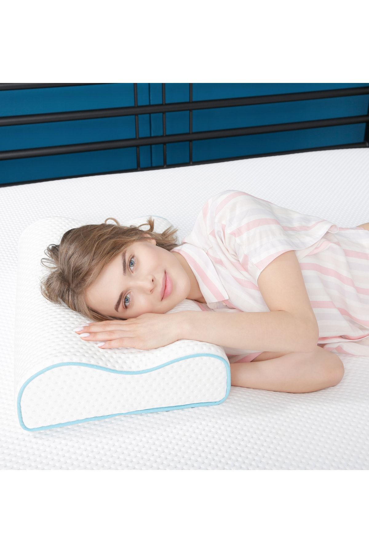 Viscofoam Double Sided High Neck Support Orthopedic Pillow Visco Pillow