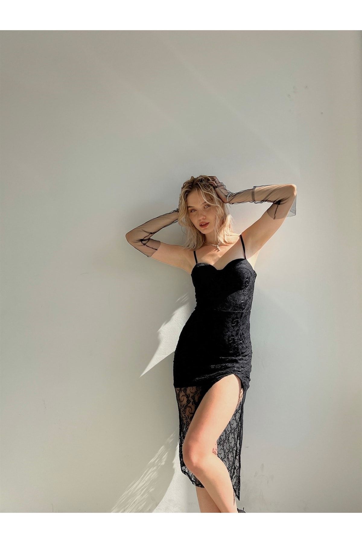 Mixed messages top mini dress