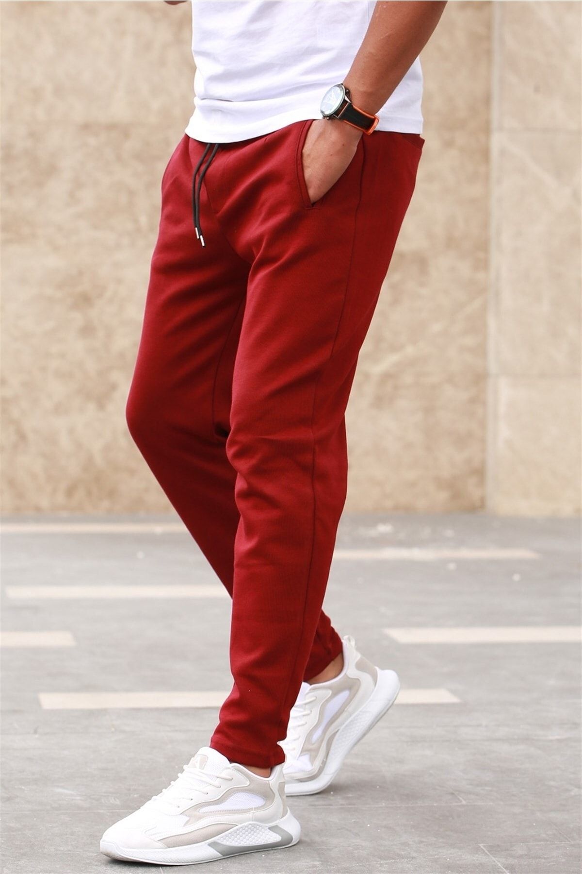 Madmext Jogginghose Bordeaux Jogger
