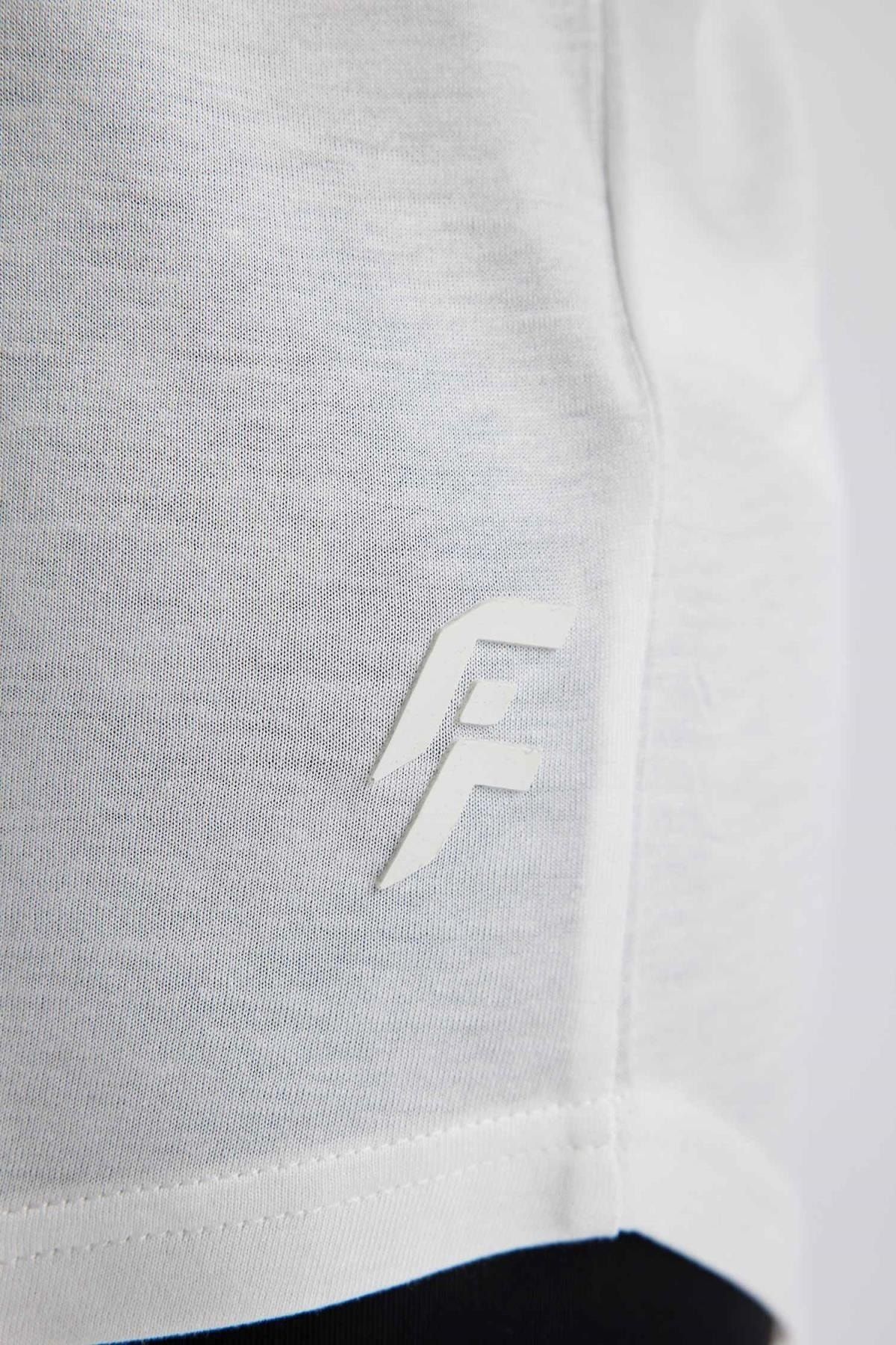 DeFacto T-Shirt Ecru Regular Fit FN6249