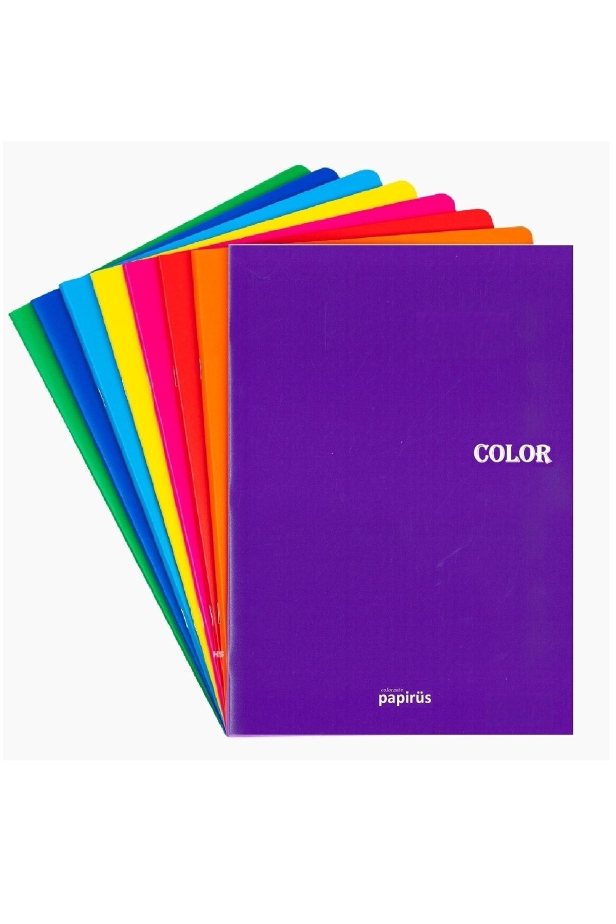 PaPirüs-30 Pieces A4 Colornote Wire Stitched 80 Sheets Checkered Notebook 3