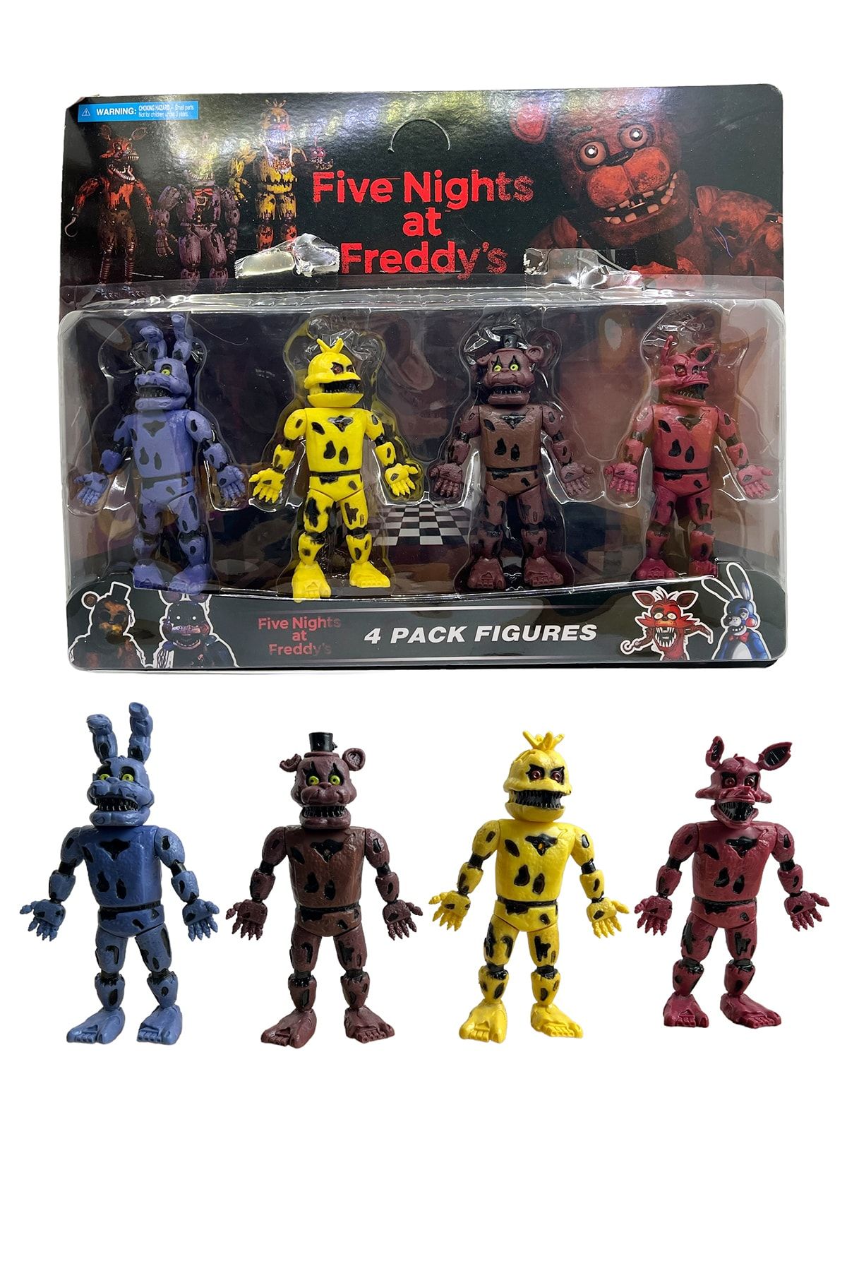 UDATOYS Five Nights At Freddy s Toy Freddy Character Set of 4 15cm Trendyol