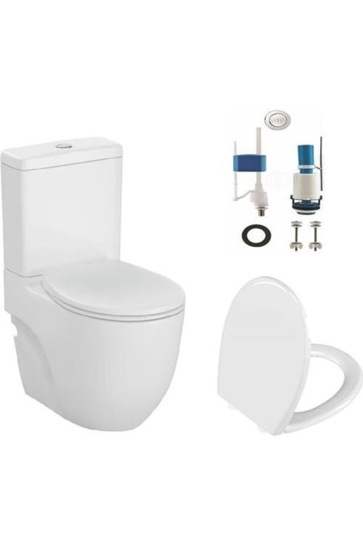 Norm 501 Duvara Sıfır Klozet + Yavaş Kapak + Vitra Iç Takım Set