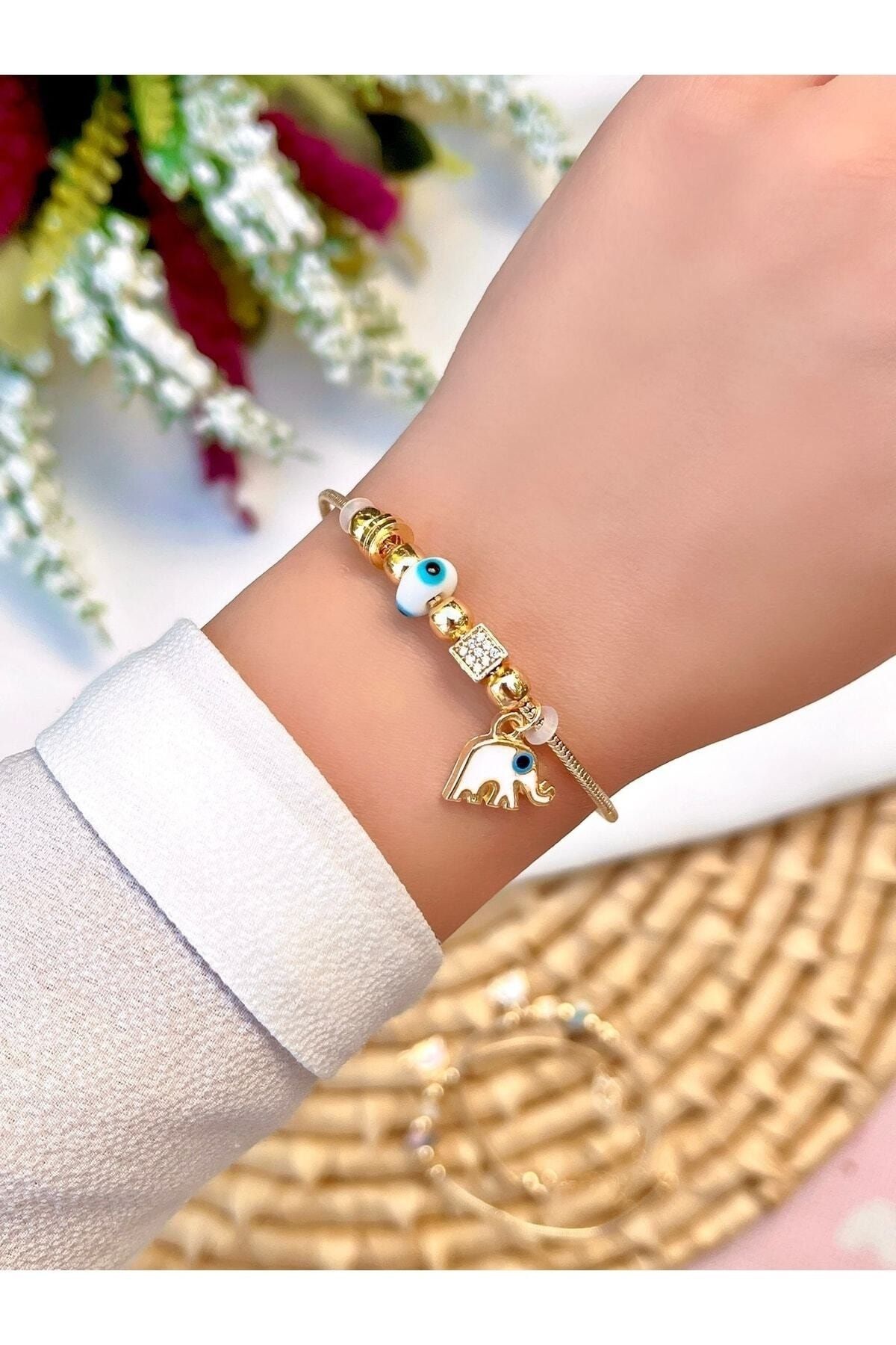KBC STORE Bodrum Elephant Evil Eye Bracelet Trendyol