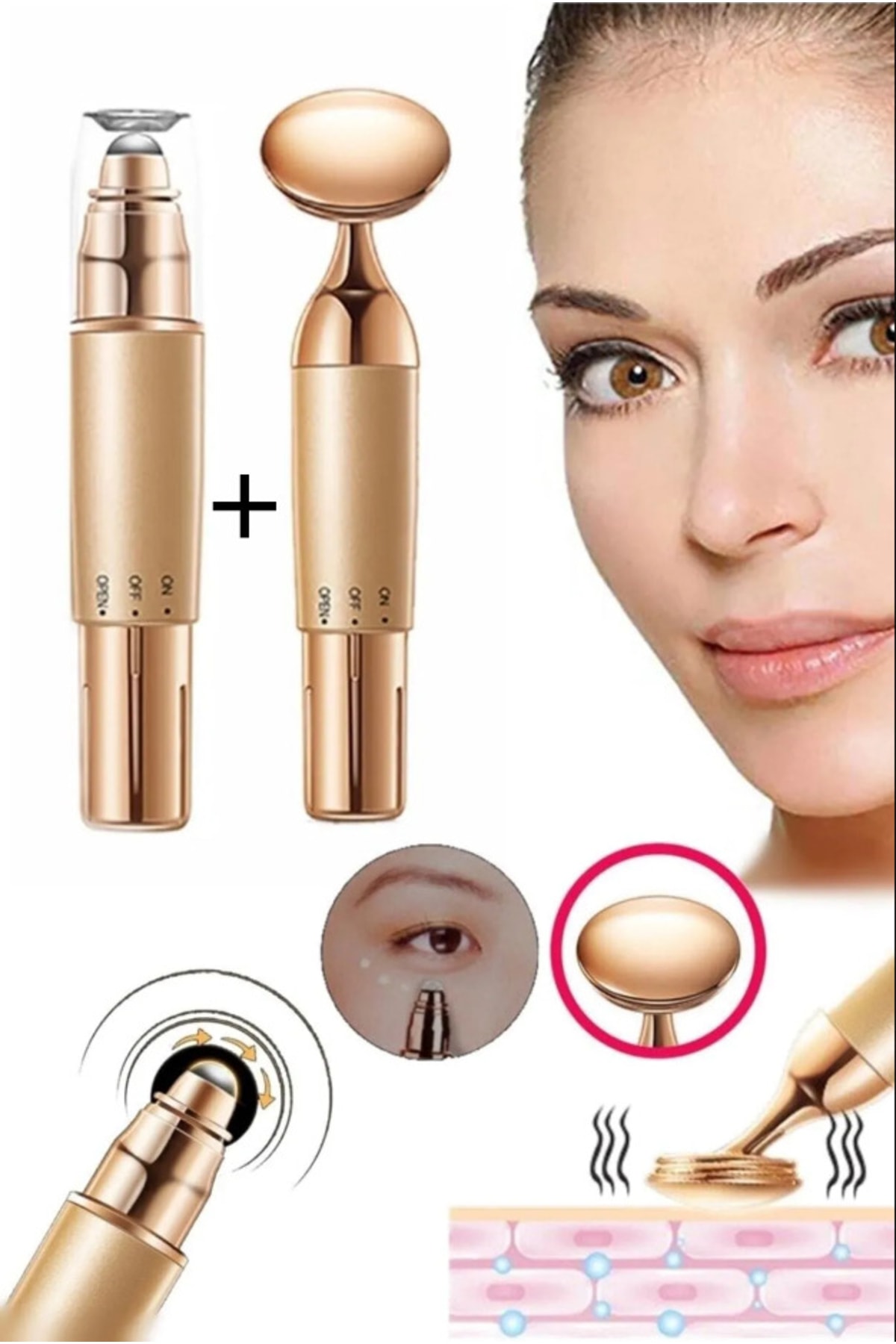 efero Cilt Yenileyici Yüz Masaj Aleti Titreşimli Yüz Masaj Aleti Mr. Wish