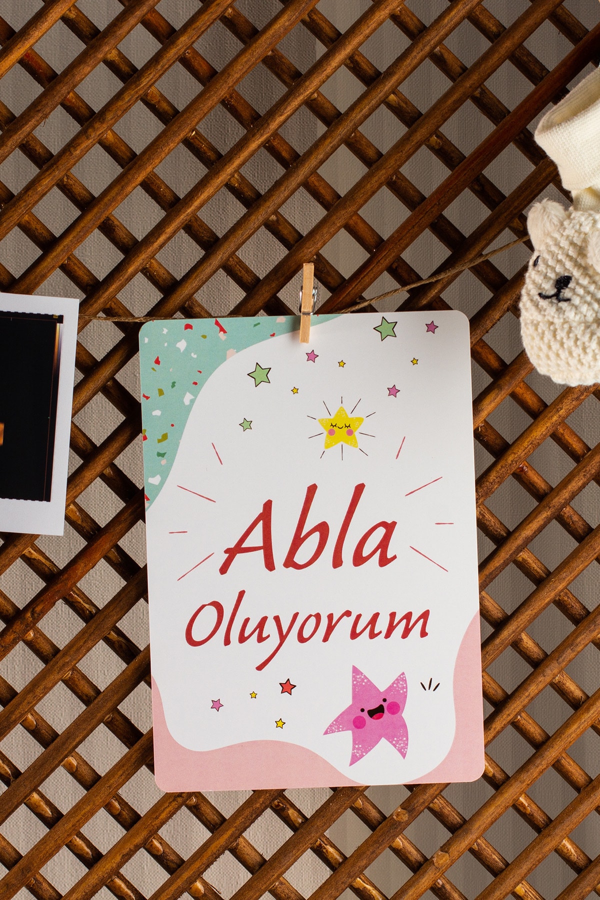 Alâhane Abla Oluyorum Müjde Anı Kartı - Hamile Anı Kartı