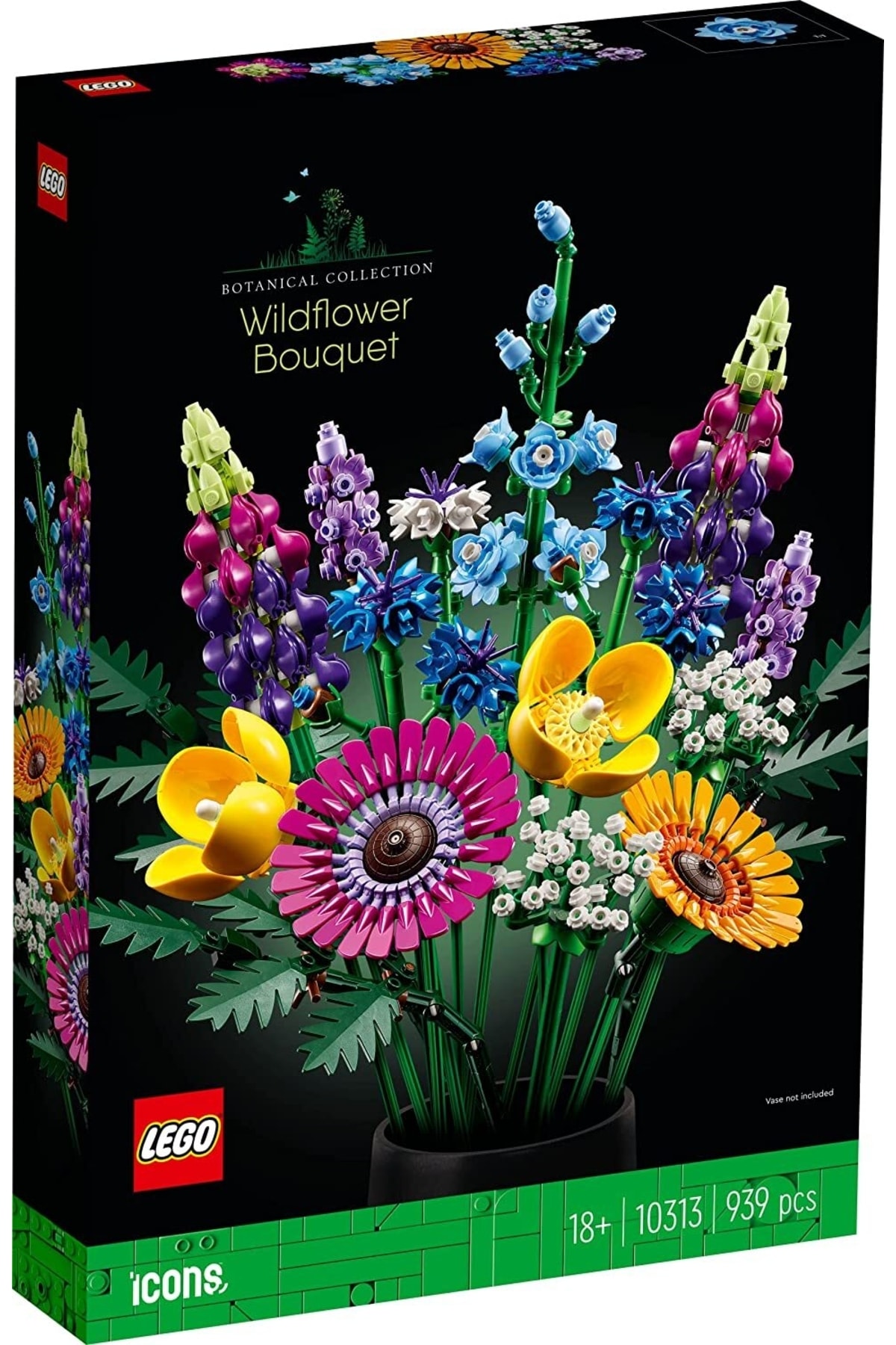 مجموعه ساختنی Icons گل‌آرایی گل‌های وحشی ۱۰۳۱۳ – تزئینی و کلکسیونی برای بزرگسالان