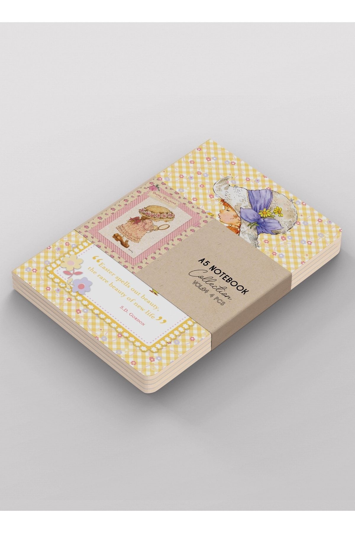 HRS-4-Piece Notebook Set A5 Unlined Sarah Kay Collection 15x21 Cm 64 Pages Vol: 04 1
