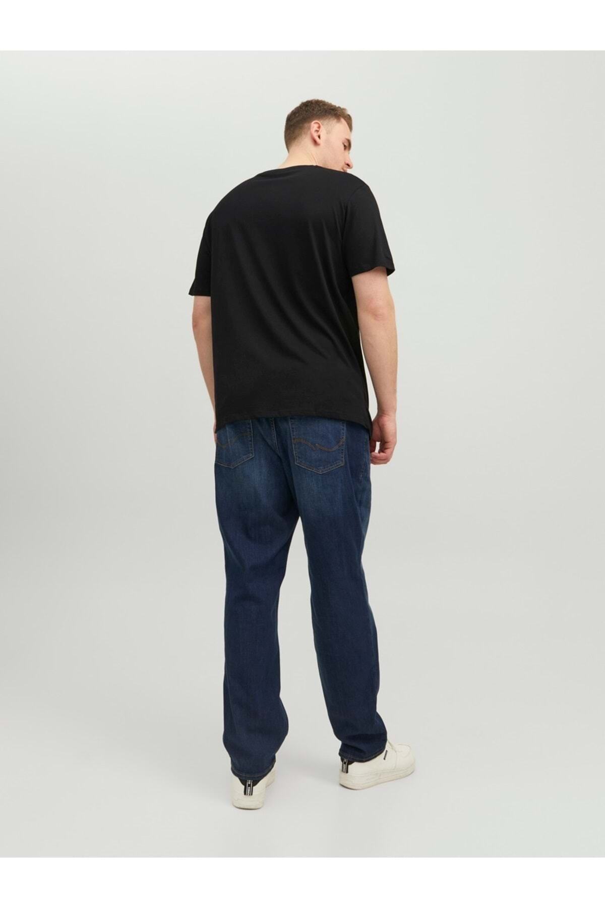 تیشرت مردانه مشکی جک اند جونز | ST06026 اورجینال - تصویر 7