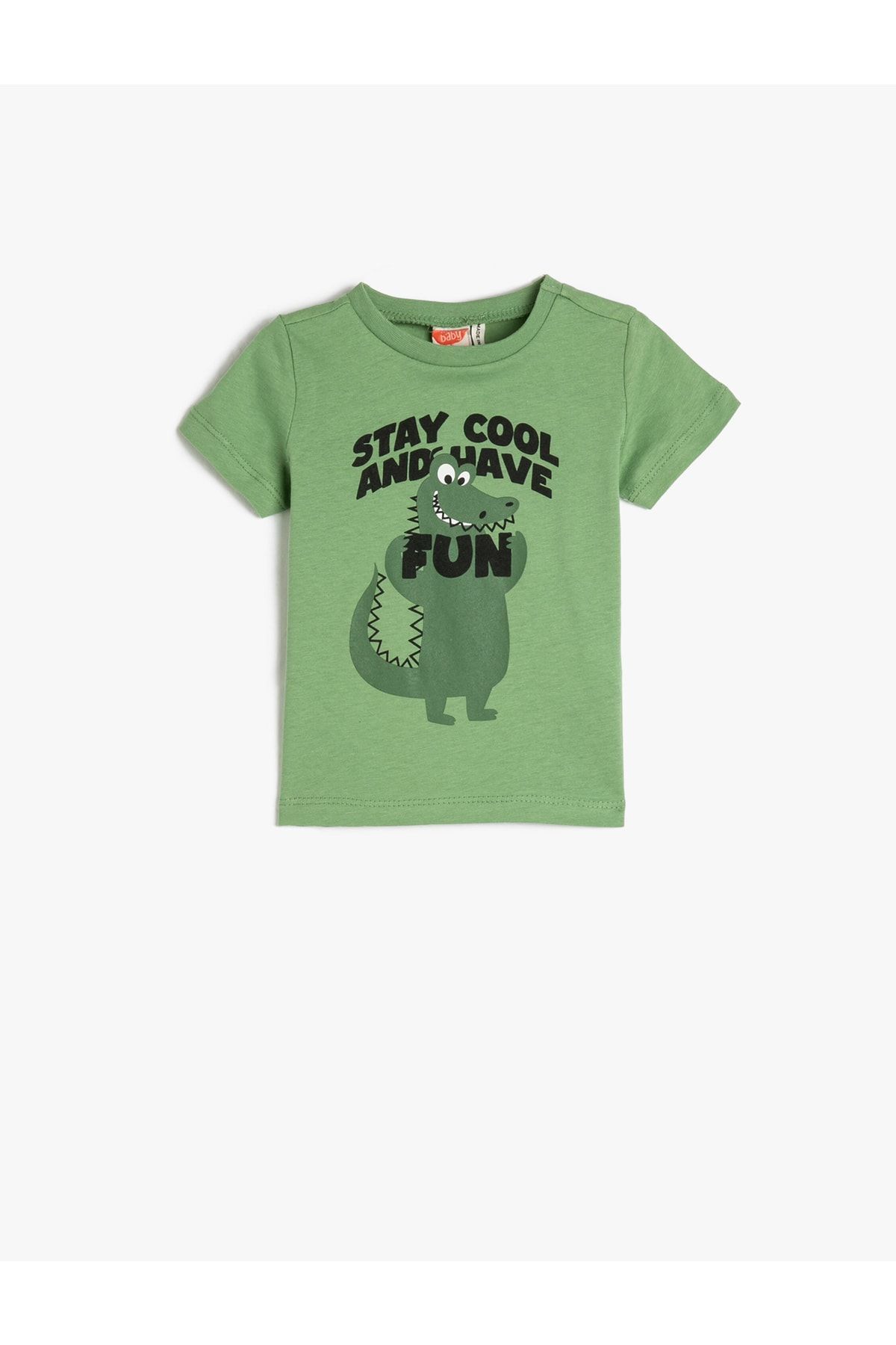 Koton T-Shirt Grün Regular Fit