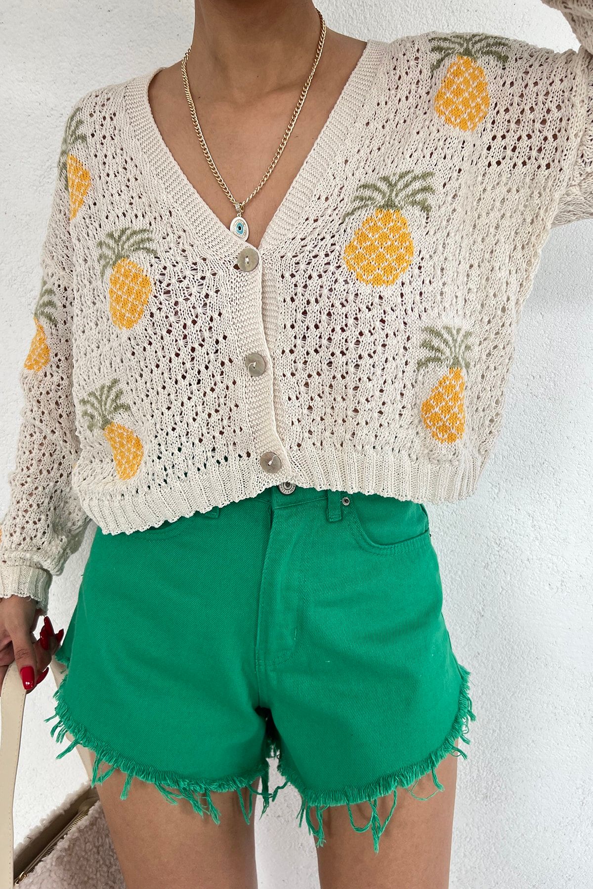 Pineapple cardigan cheap