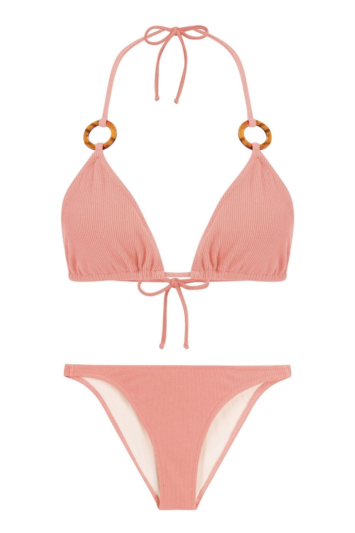 AQUELLA-Set de bikini texturizat Yavruağzı 1