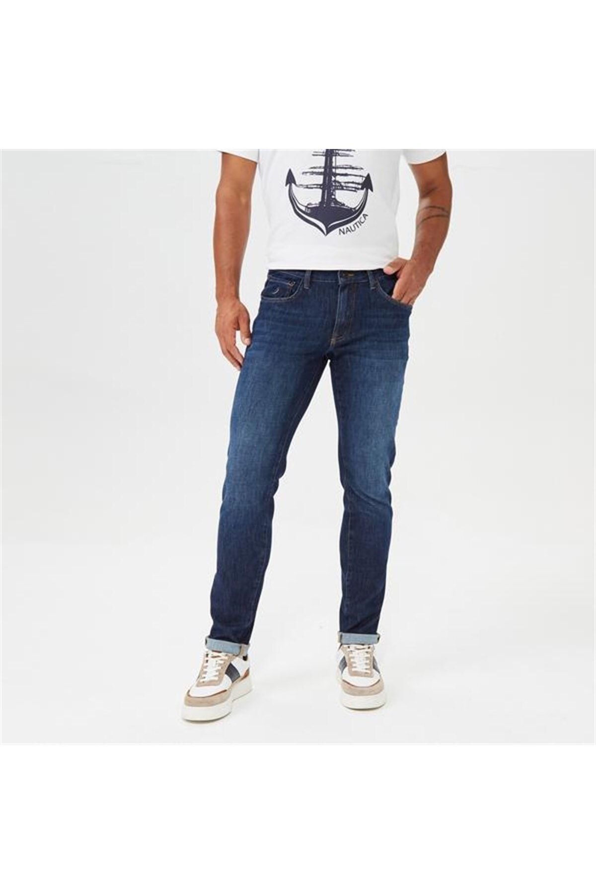 شلوار جین آبی مردانه اورجینال Nautica