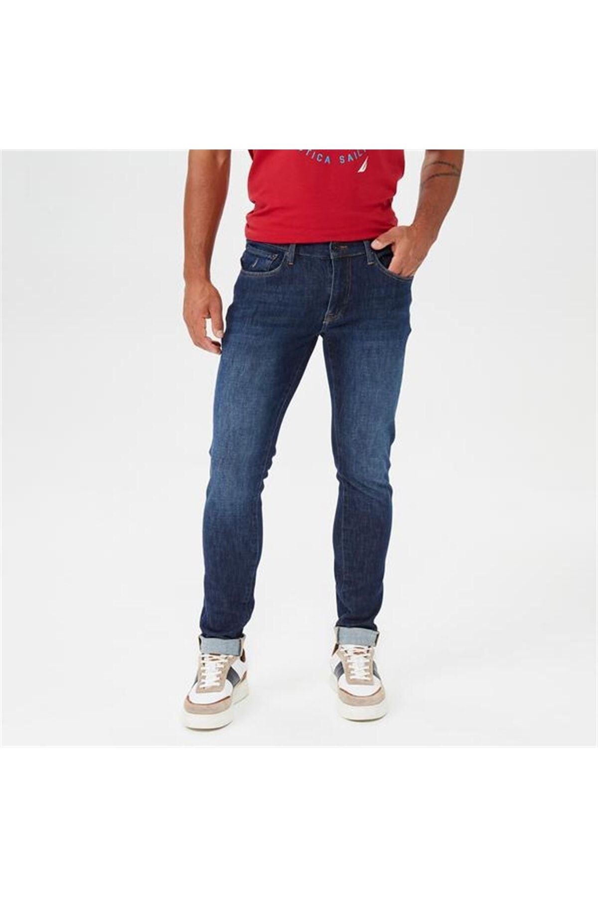 شلوار جین آبی مردانه اورجینال Nautica