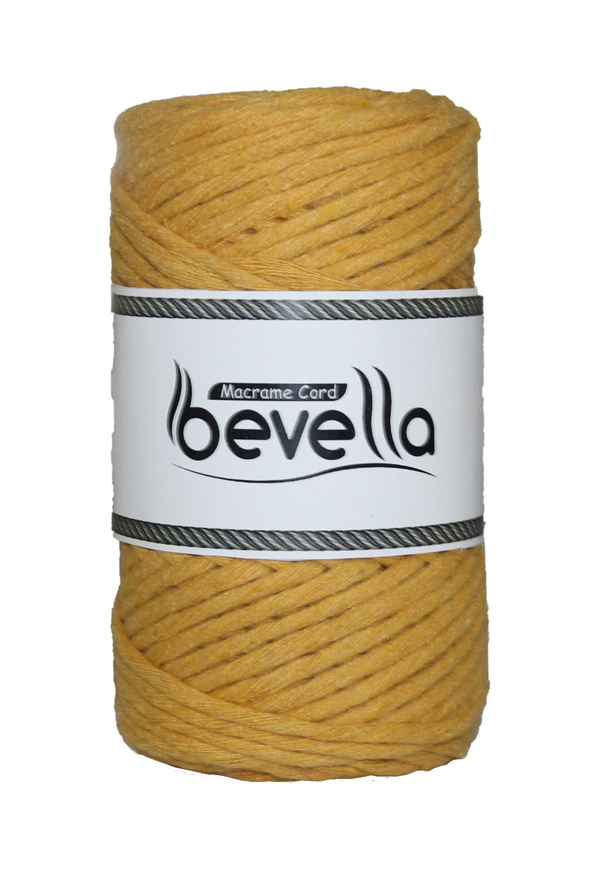 Bevella Macrame Cord-Taranan Macrame Thread 3mm Single Twist Macrame Scannable Thread Set of 4 Ecru Mustard Tile Milk Coffee 4