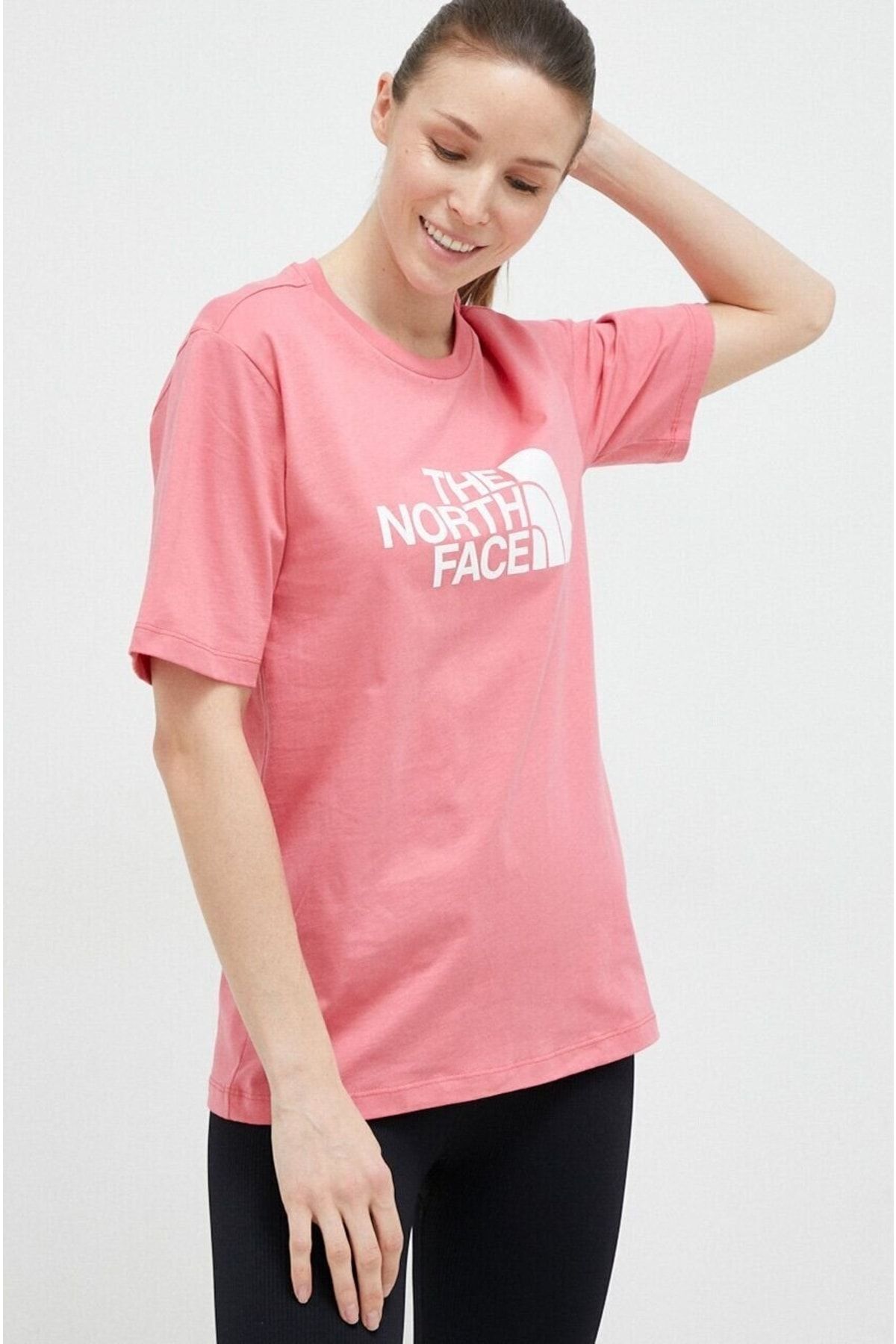 Pink north face shop shirt
