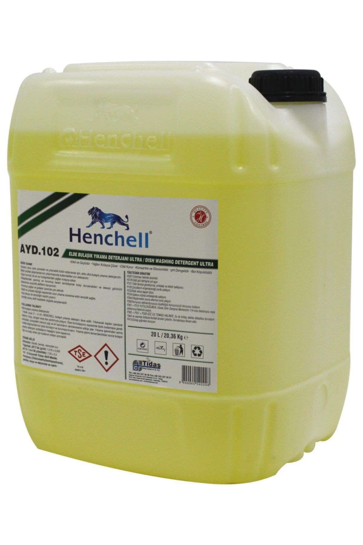 Henchell Elde Bulaşık Yıkama Deterjanı-ultra 20kg NE8103