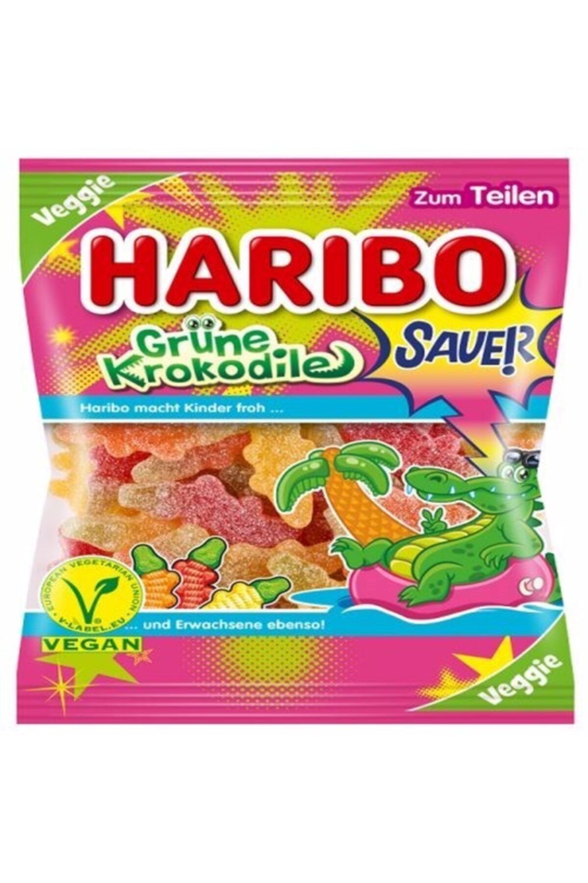 Haribo Grüne Krokodile Vegan Şekerleme 200gr