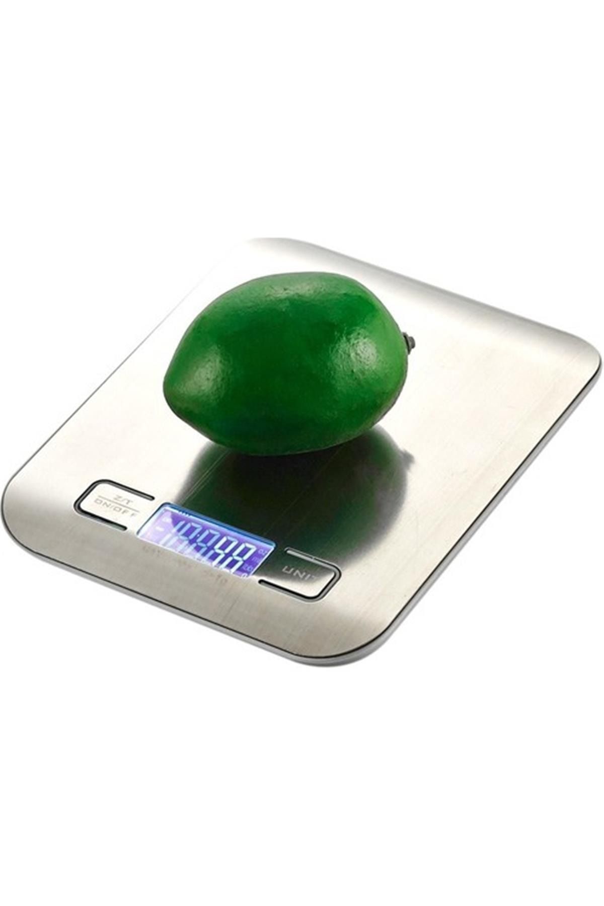 tf1002 balance de cuisine numérique de précision à affichage led inox 5 kg tf1002