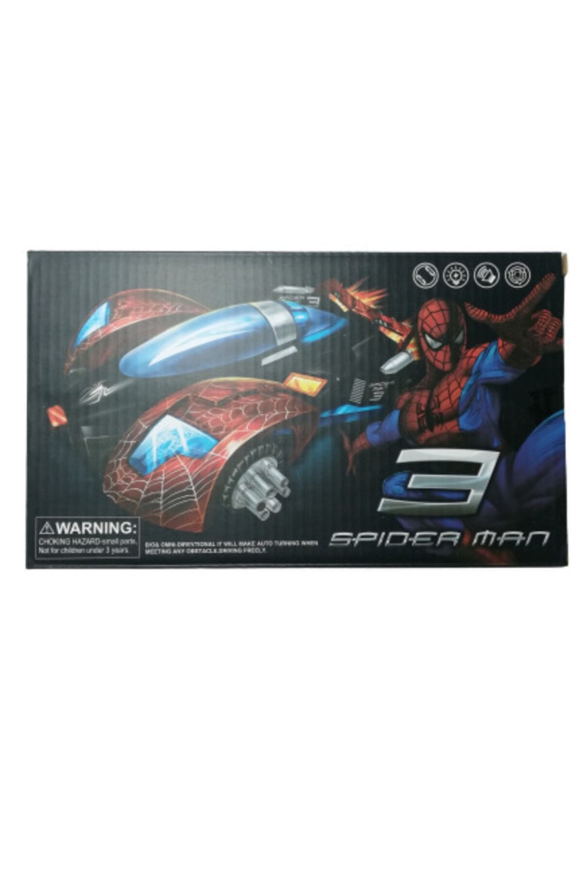 SPIDERMAN-Car Transforming into Jet 2in1 Both Car and Fly, Moving and Lighted, 100% Quality 5