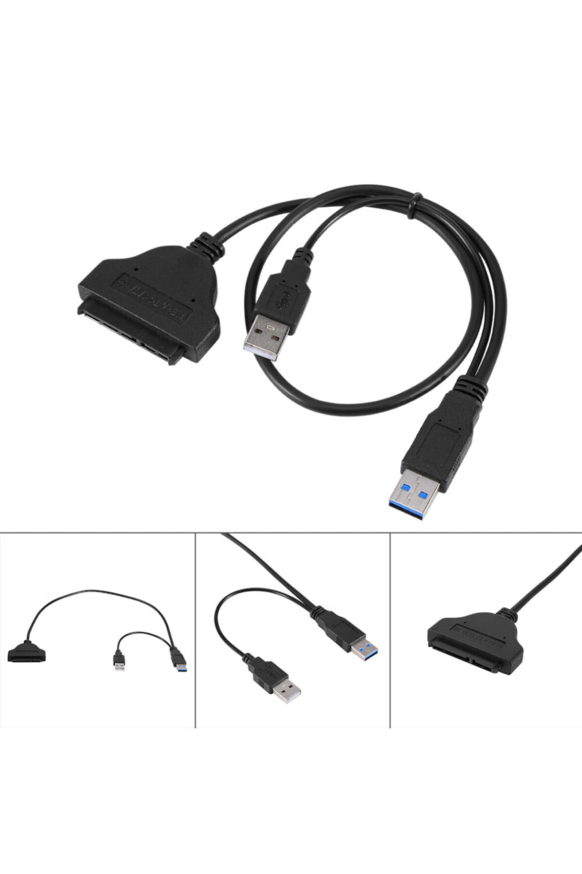 4853 Usb 3.0 Sata Kablo Çevirici Dönüştürücü Hdd Hardisk Kablosu Kutu 5