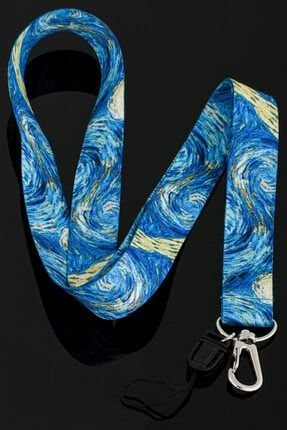 Van Gogh Yıldızlı Gece Yaka Kartı Boyun Ipi Telefon Askısı - Ask0011 P2113S430