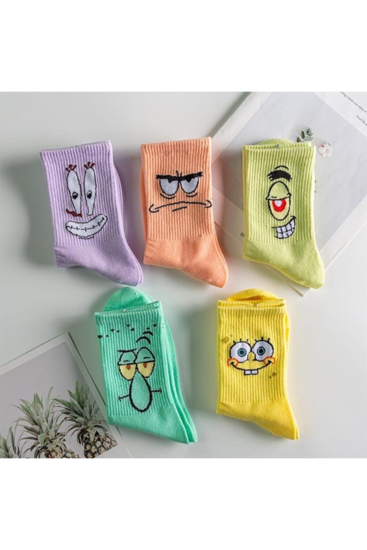 BGK Унисекс шарени колежански чорапи, 5 пакета, изключително удобни