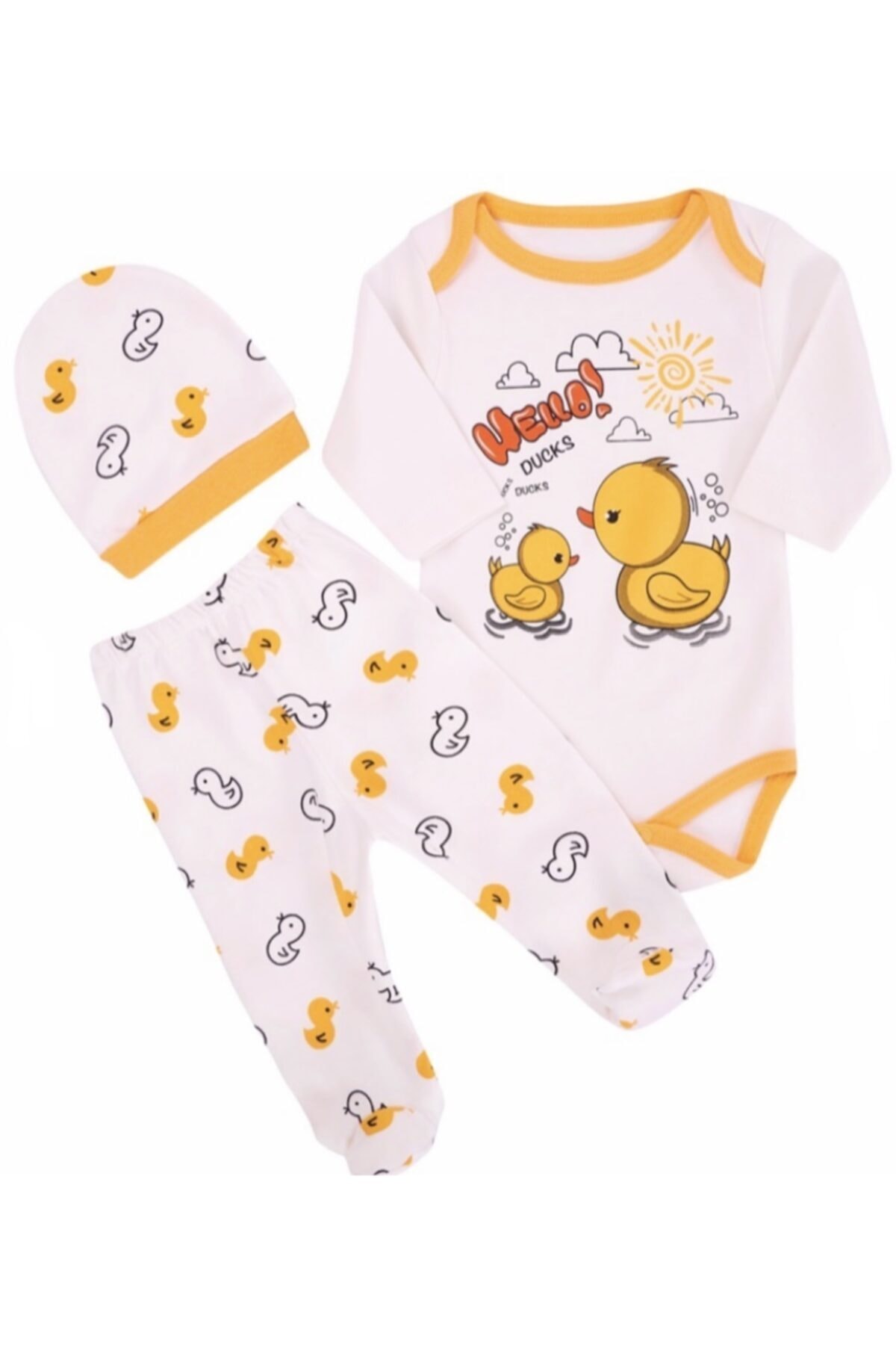 بادی نوزادی  MİNİBİRD ÜÇLÜ ZIBIN TAKIM