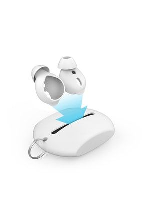 Airpods-EarPods ile Uyumlu Kulaklık Kılıfı 0.5mm İnce Tasarım 3Çift Sağlam Kavrama 000567