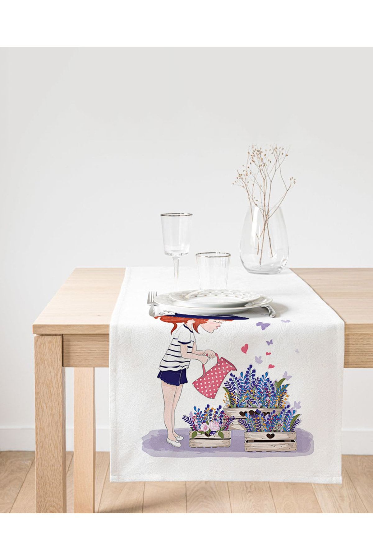 Realhomes Alergăr Decorativ Din Piele De Căprioară Cu Tematică Pentru Fete - One Size