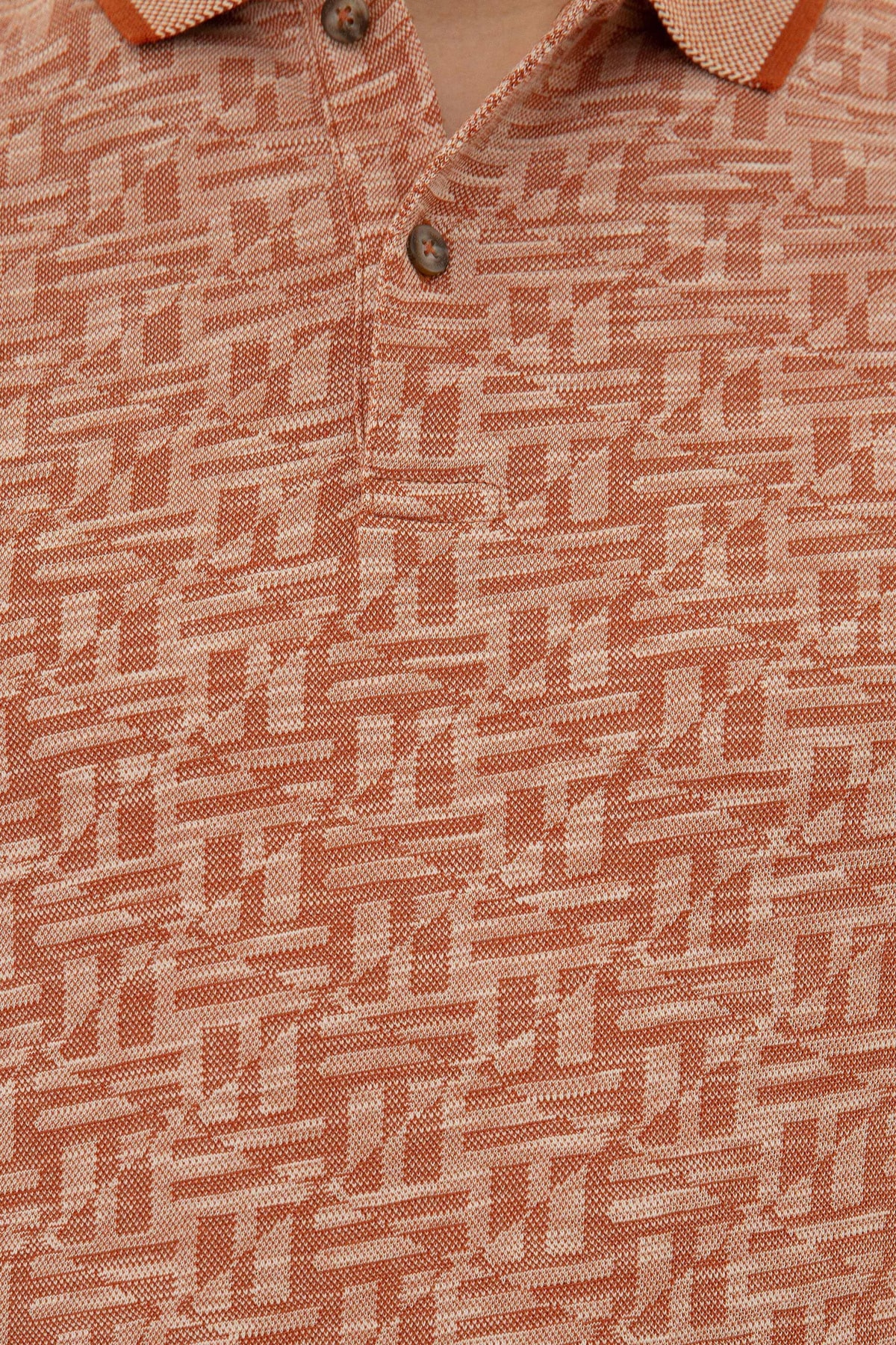 تیشرت مردانه قهوه ای پیرکاردین | G021GL011.000.977130.VR031 اورجینال - تصویر 5