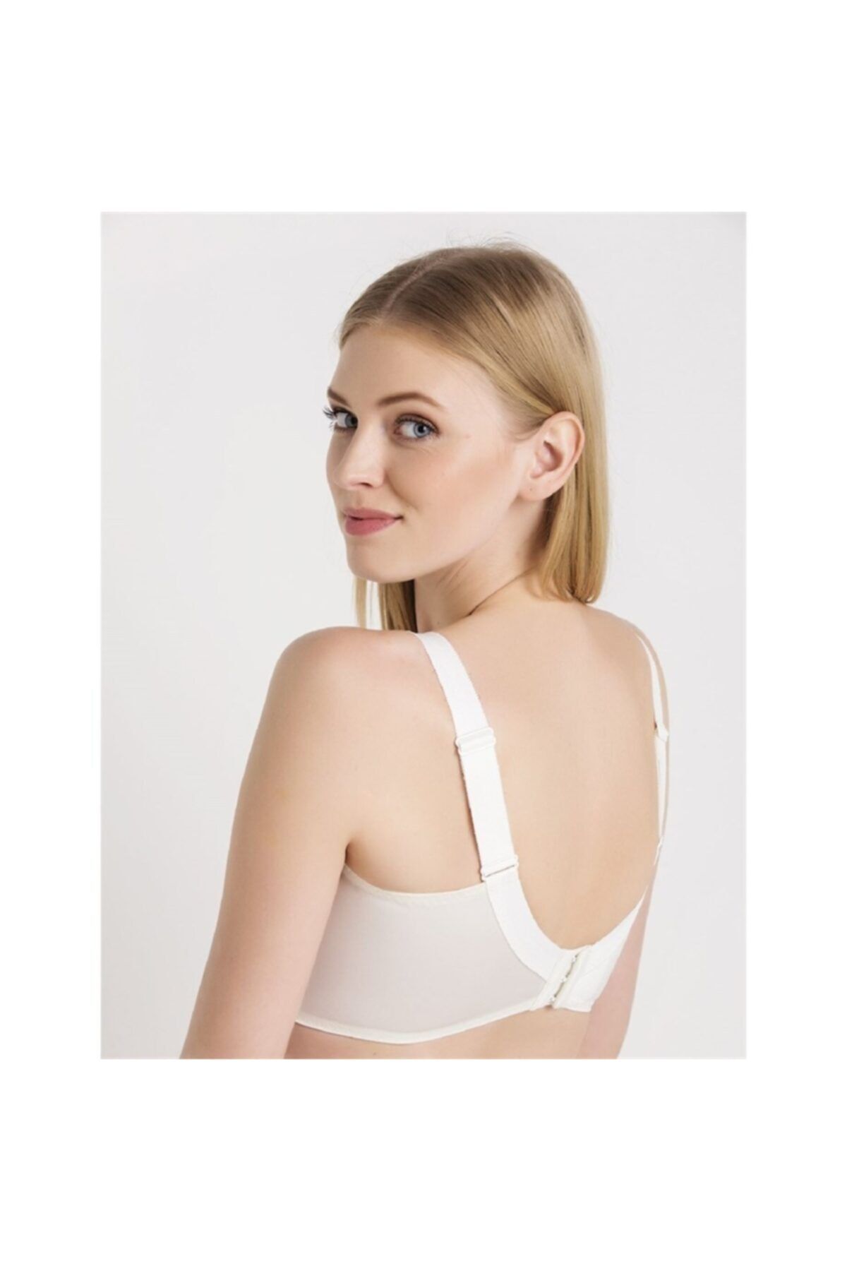 Magic Form-1718 Lace Non-Wireless Compressor Bra - Ecru 5