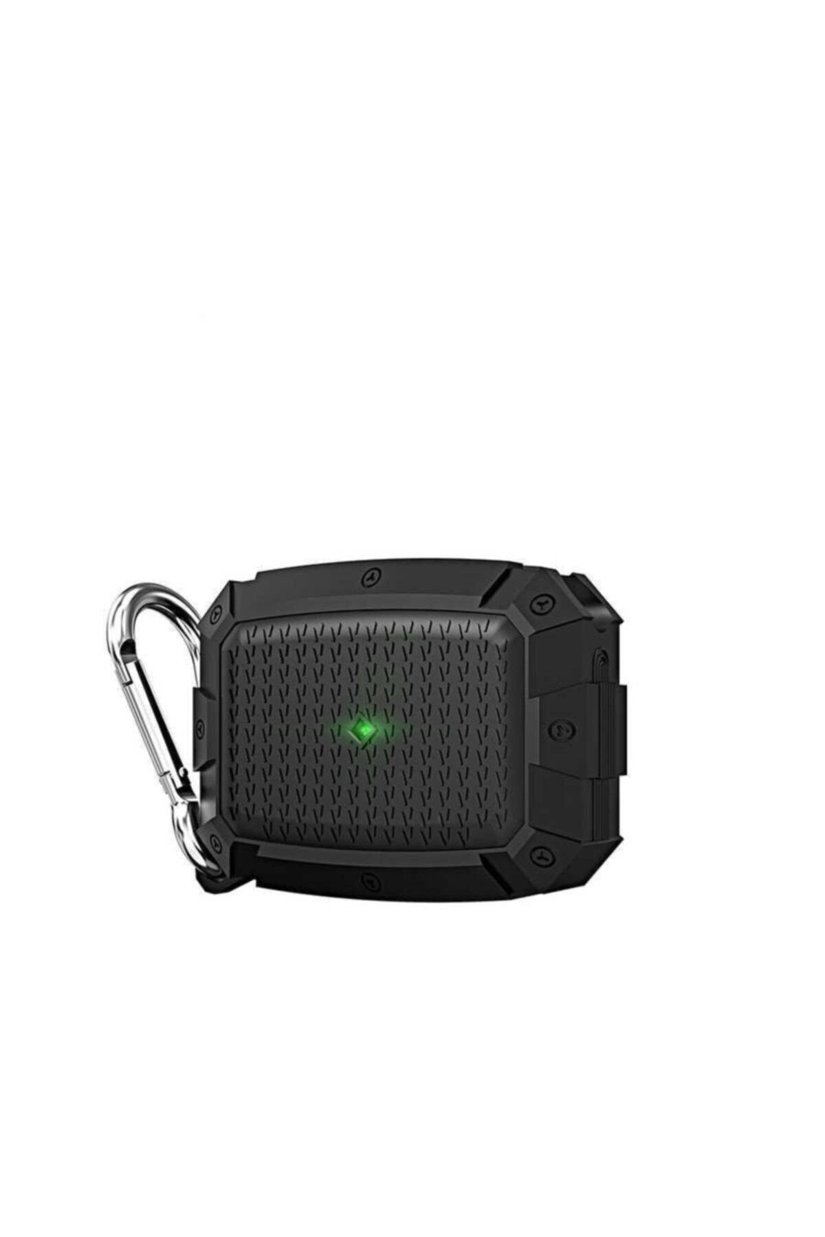 Apple Airpods Pro Darbe Korumalı Askılı Kılıf - Şeffaf