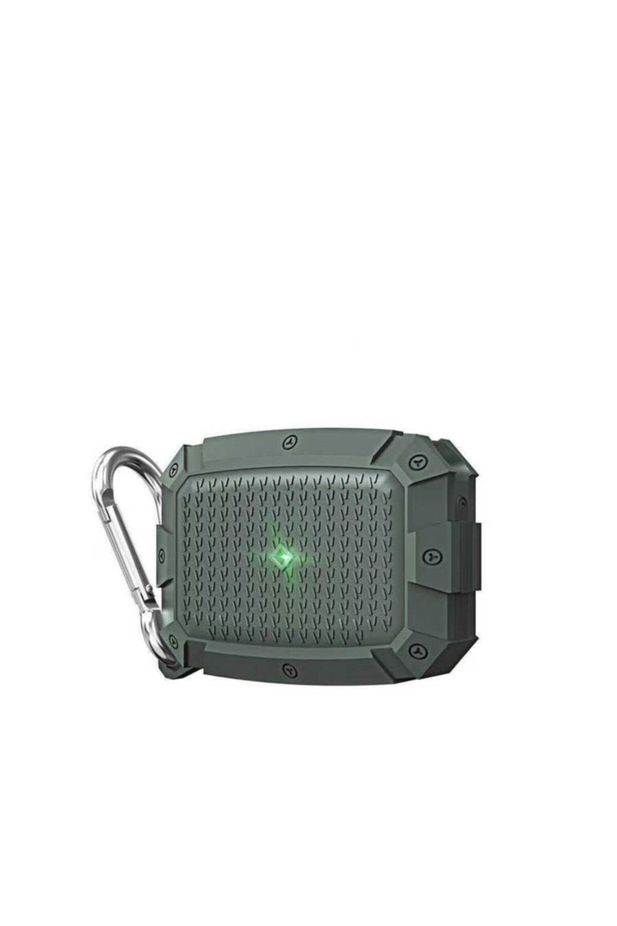 Apple Airpods Pro Darbe Korumalı Askılı Kılıf - Yeşil