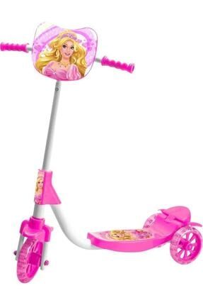 Barbie Şeffaf Silikon Tekerlekli Frenli Kız Çocuk Scooter PRA-1533515-3639