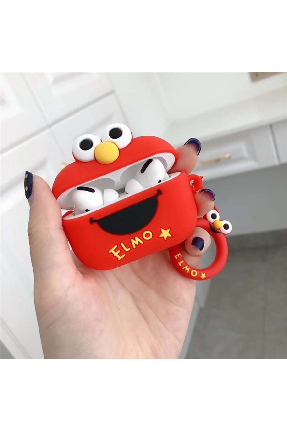 Aırpods Pro Uyumlu  Kırmızı  Kılıf 2
