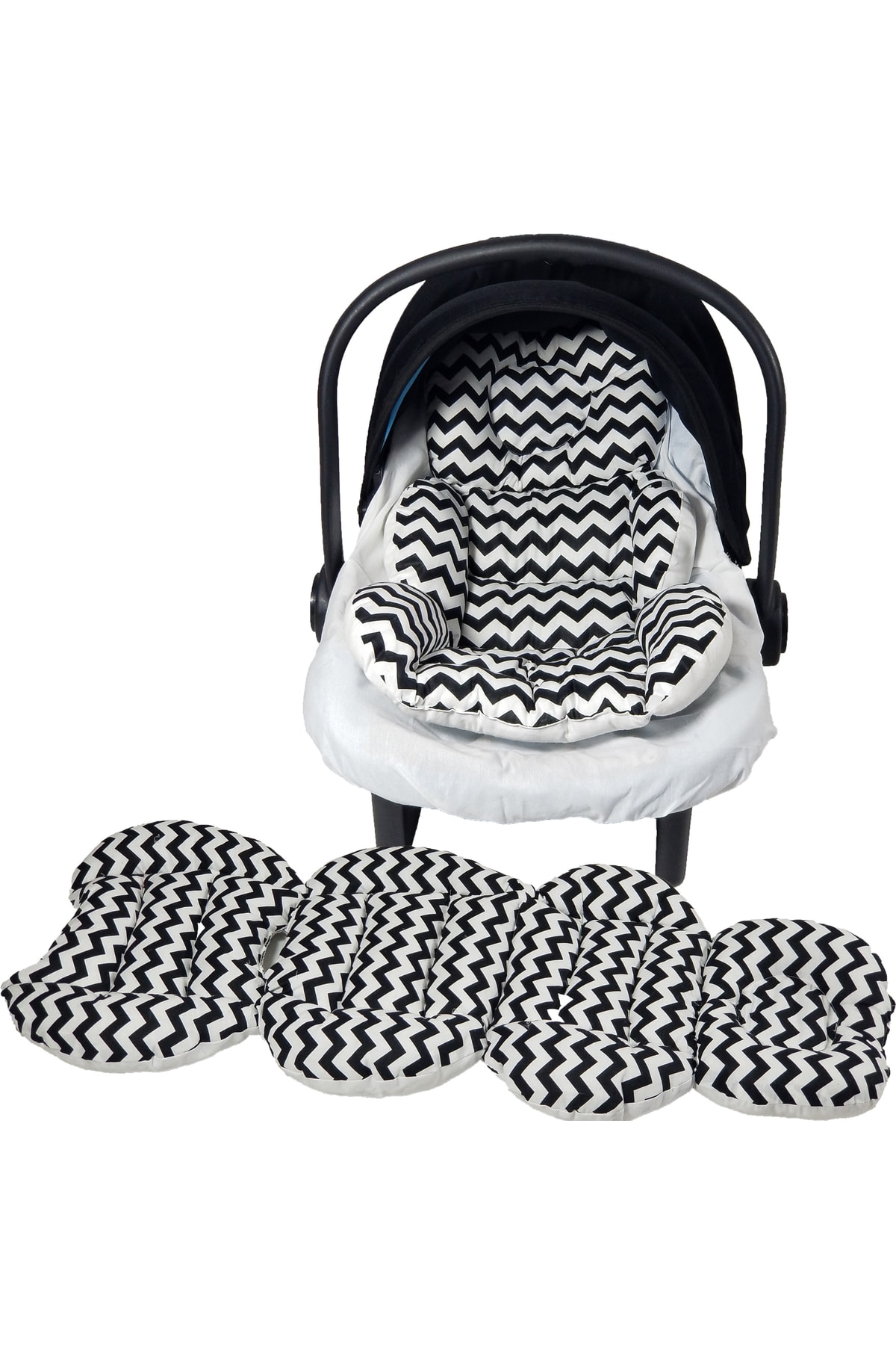 annebebektasarım Babynest Puset Içi Set Araba Minderi Emzirme Örtüsü Ve Minderi Beşik Içi Nevresim Takımı 15 Li Set fotoğrafı 3 (önizleme)
