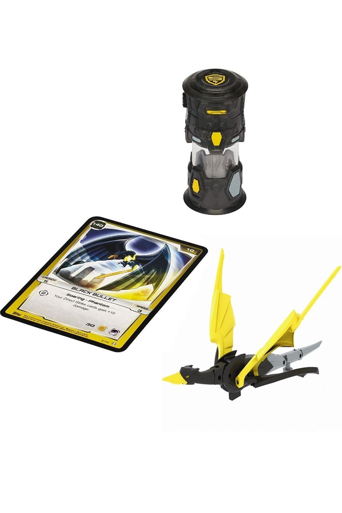 GIOCHI PREZIOSI-Monsuno, Licensed Fusion Black Bullet Figure, Launch Capsule and Game Card 3