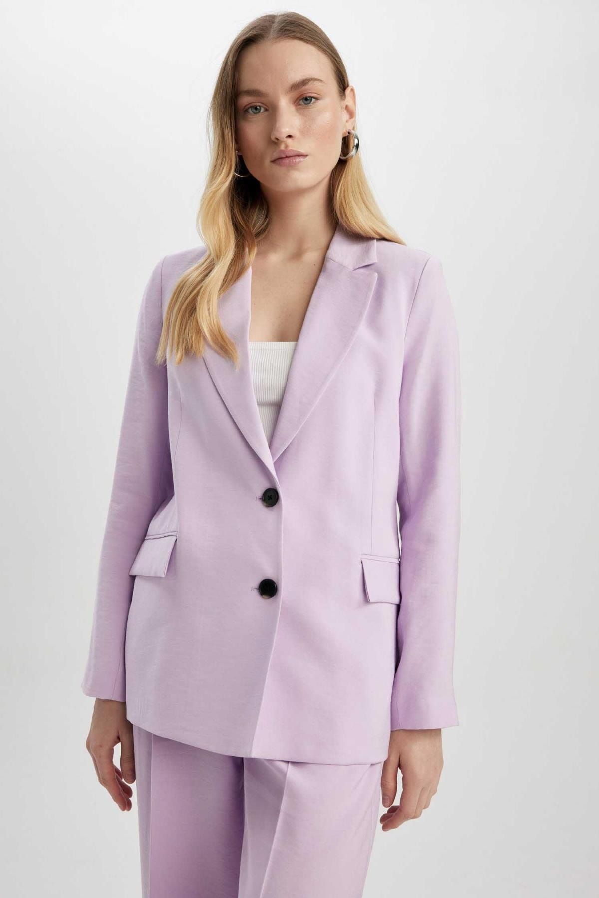 DeFacto Jacke Lila Regular Fit Fast ausverkauft