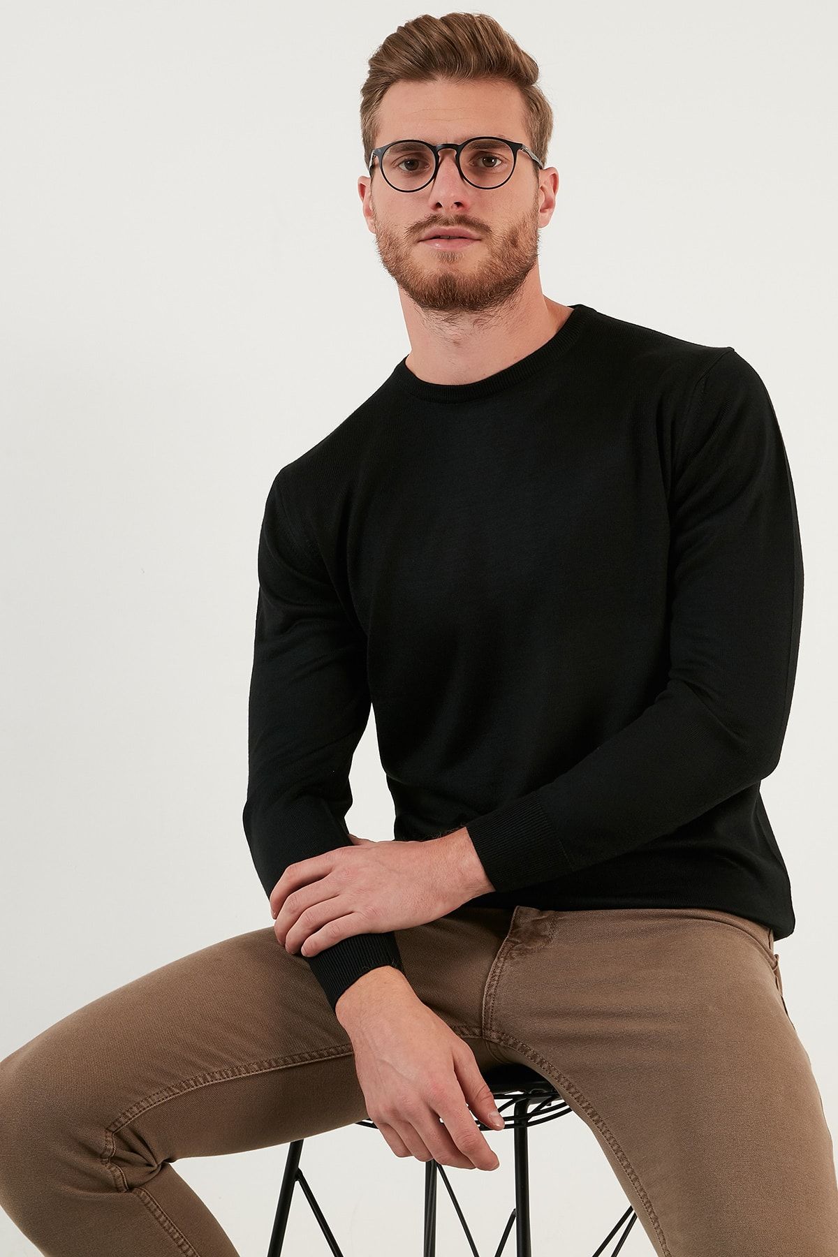 Buratti Wool Slim Fit Crew Neck Knitwear Sweater Men s Sweater