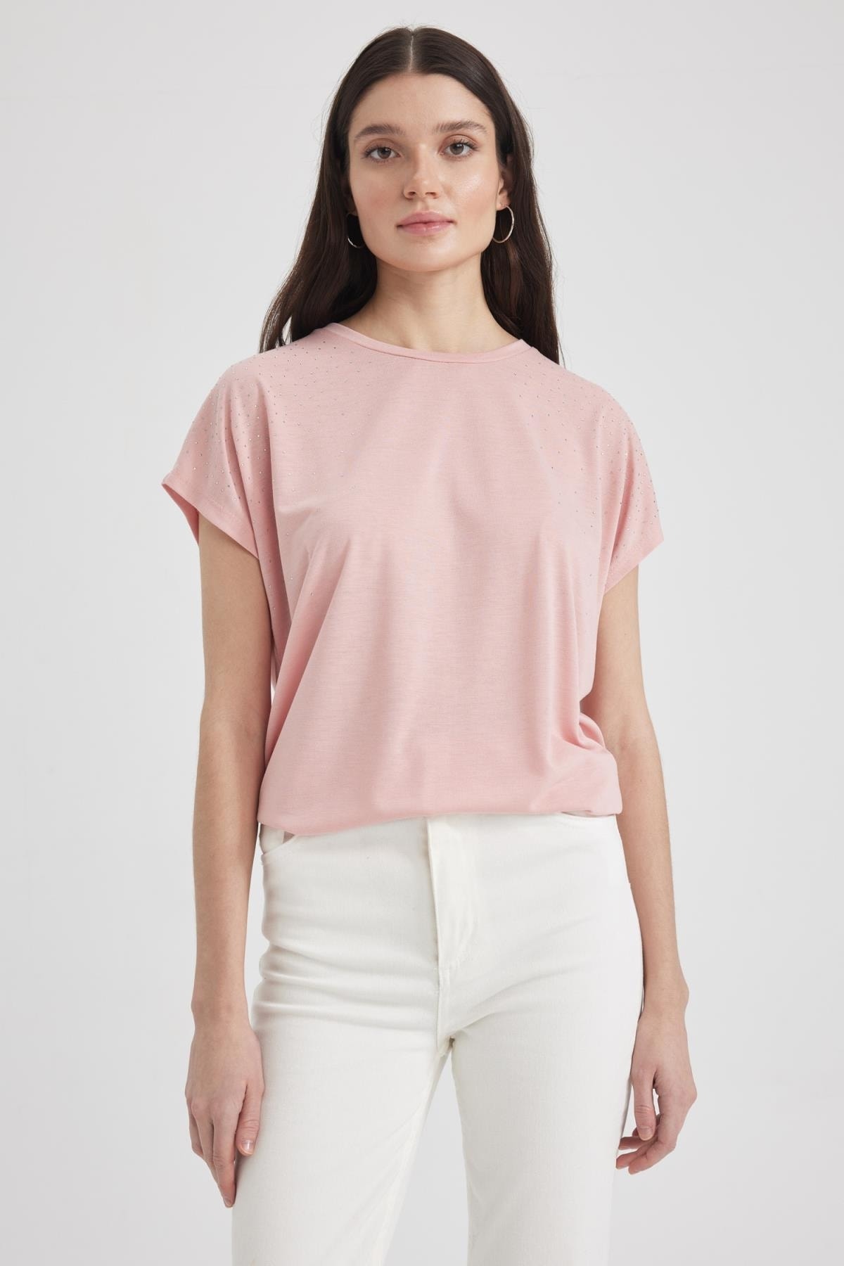 DeFacto T-Shirt Rosa Regular Fit FN6258