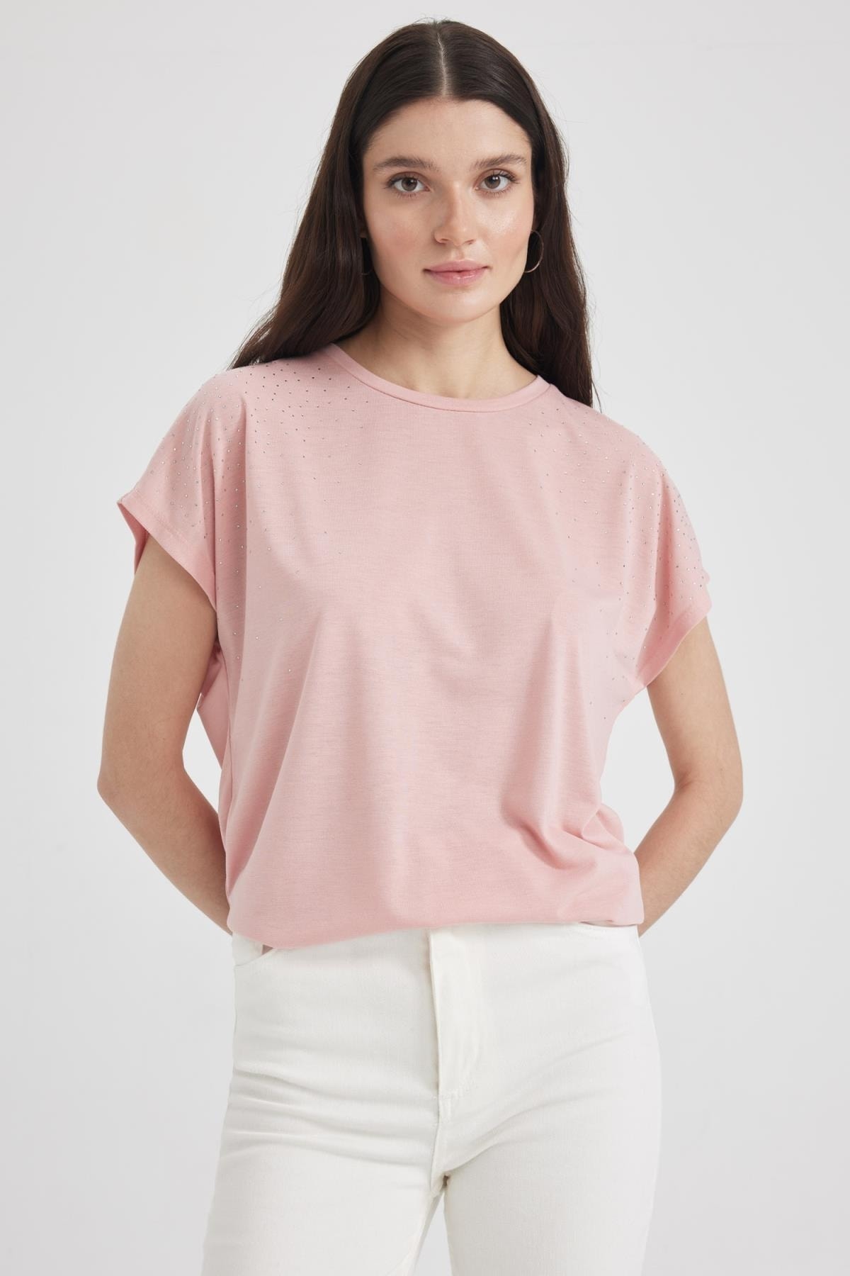 DeFacto T-Shirt Rosa Regular Fit FN6258