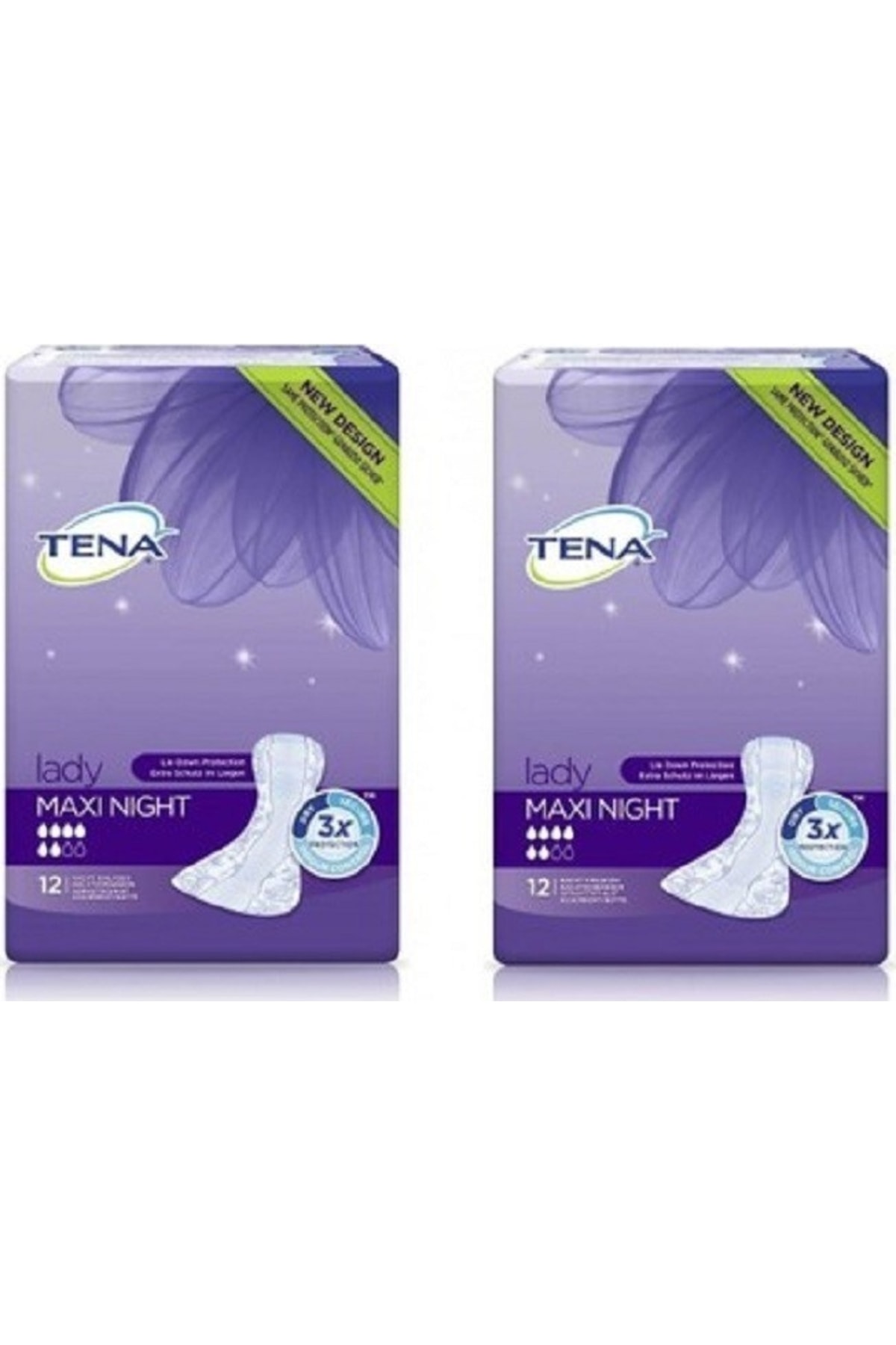 TENA Lady Maxi Night Mesane Pedi 12'li 2 Paket - 24 Adet