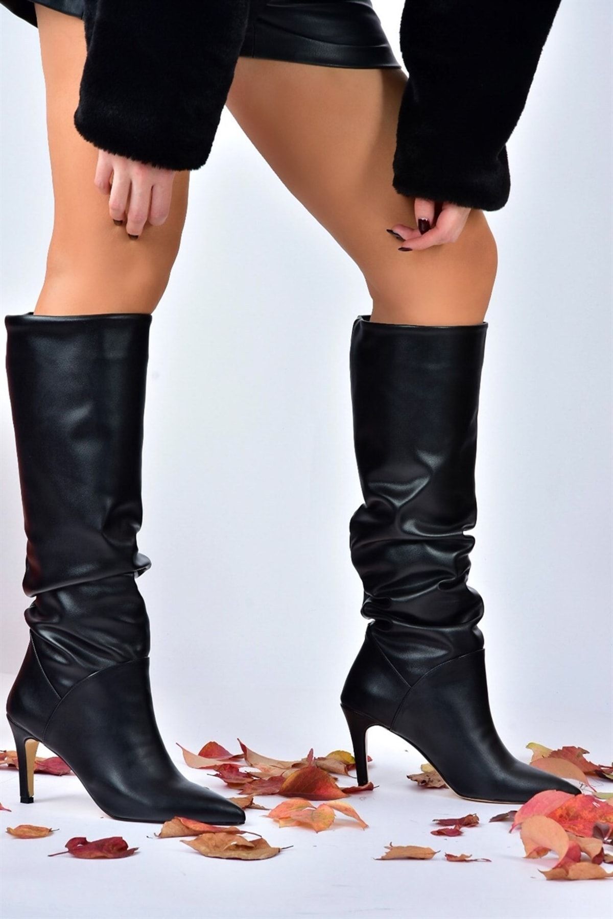 Knee high boots new arrivals thin heel