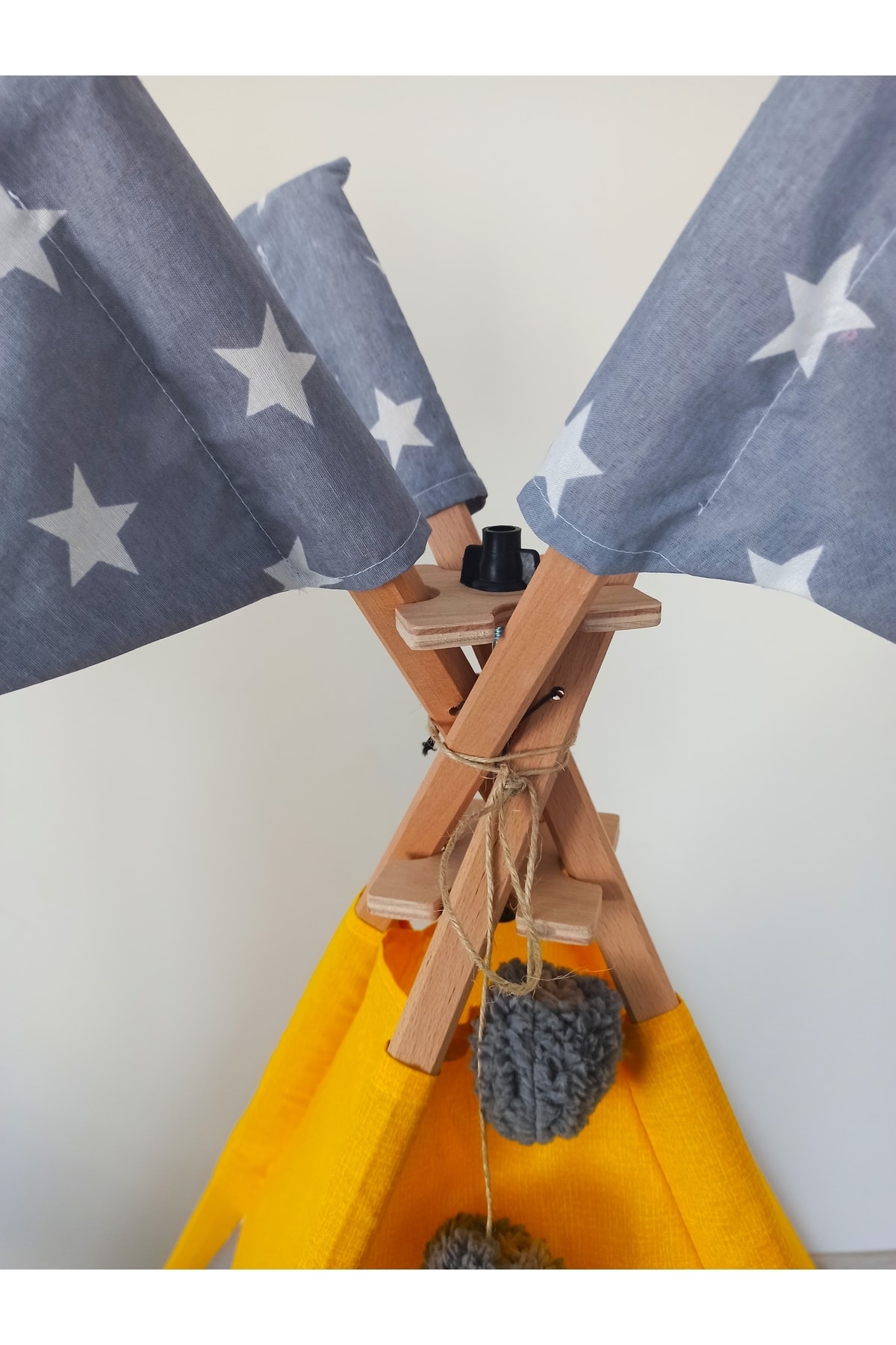 nisa baby tasarım Nbt Sarı Kızıl Derili Eğlenceli Oyun Çadırı Emojeli fotoğrafı 4 (önizleme)