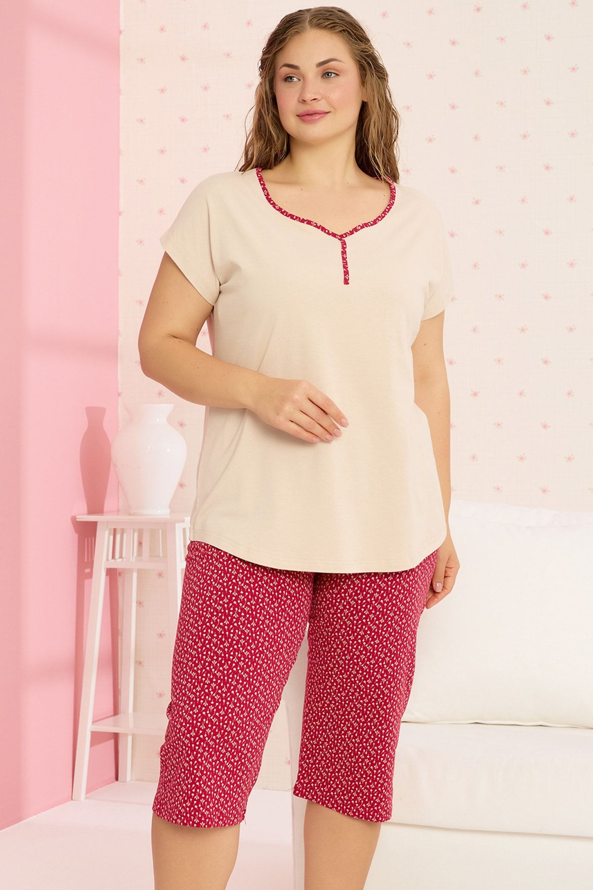 Plus size 2025 capri sets cheap